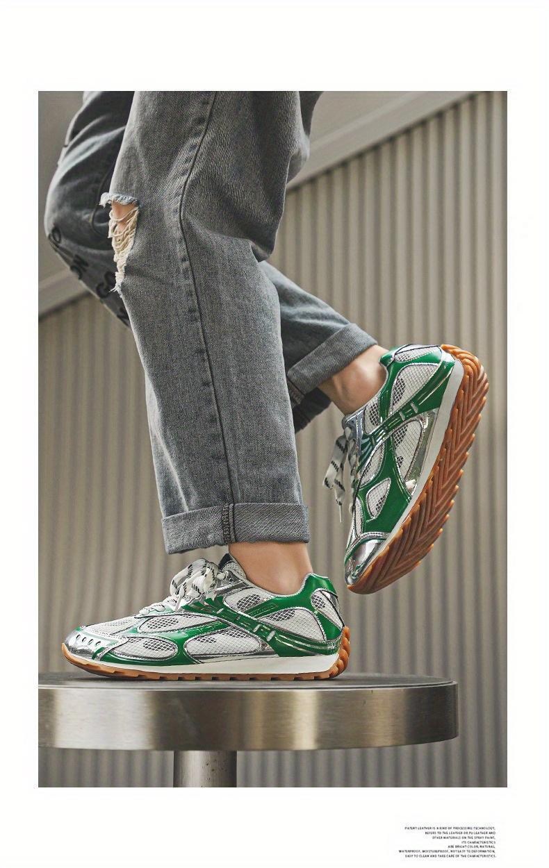 Bestselling Silver Chunky Sneakers for Women, New Summer Style, Thick-Soled Height-Increasing, Retro Breathable Mesh Sports Shoes for Men Silver Mesh Sneakers That Go With Every Outfit  Obsessed!