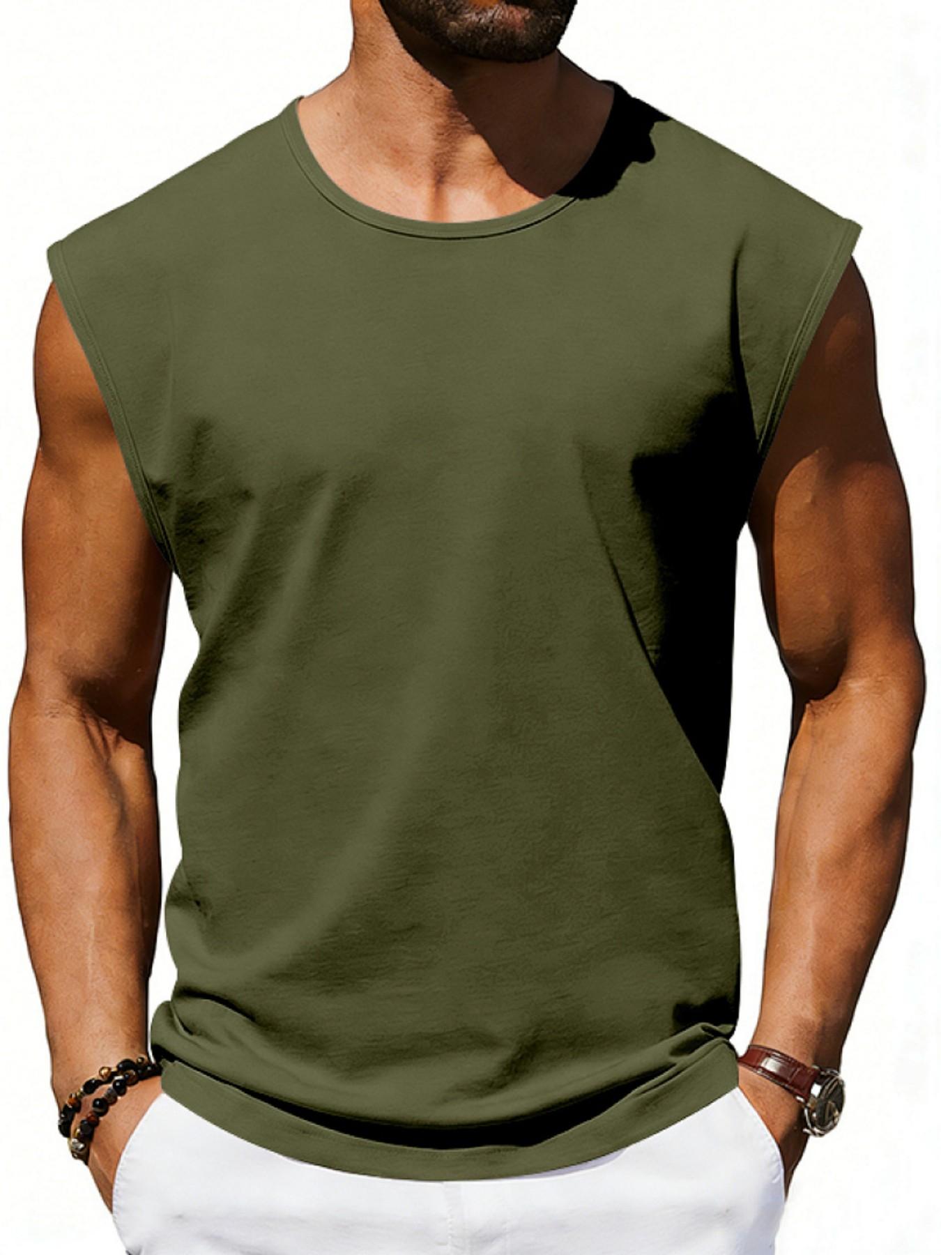 Cross-Border Summer Loose Fit Quick-Dry Breathable Sports Trendy Gym Sleeveless Tank Top for Men, Comfortable and Stylish Workout Wear