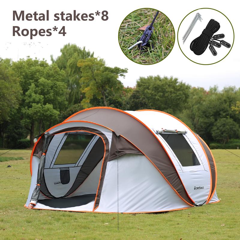 Instant Tent for Camping, 2/4/6/8/10 Person Pop up Tent, Waterproof Dome Tent, Easy to Set Up, Suitable for Camping Hiking and Outdoor, Portable Tent with Carry Bag