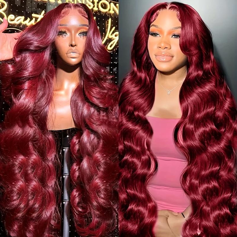 Bling Hair 99j Red Color 33# 4# Color 13x4/6 Body Wave Lace Frontal Human Hair Wigs 180 Density Lace Frontal Wig Real Hair Pre Plucked Human Hair Lace Wigs With Hairline TikTokShopBlackFriday