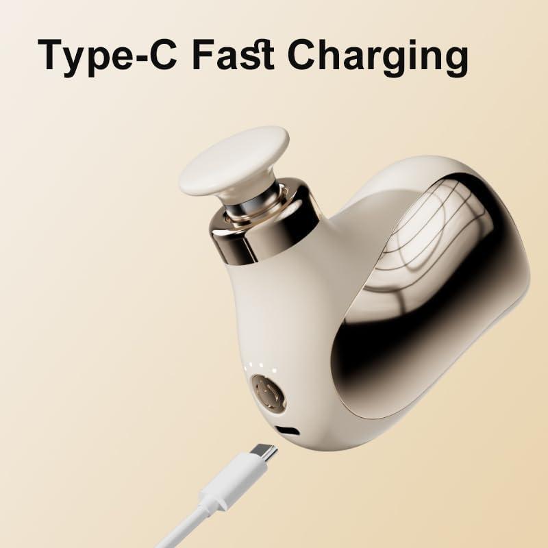 USB rechargeable mini massage gun fascial gun, for back, arms and whole body massage, massages deep tissues, with 4 vibration speeds, handheld electric body muscle massage gun, suitable for exercise and fitness. Gift for both men and women, parents, Fathe