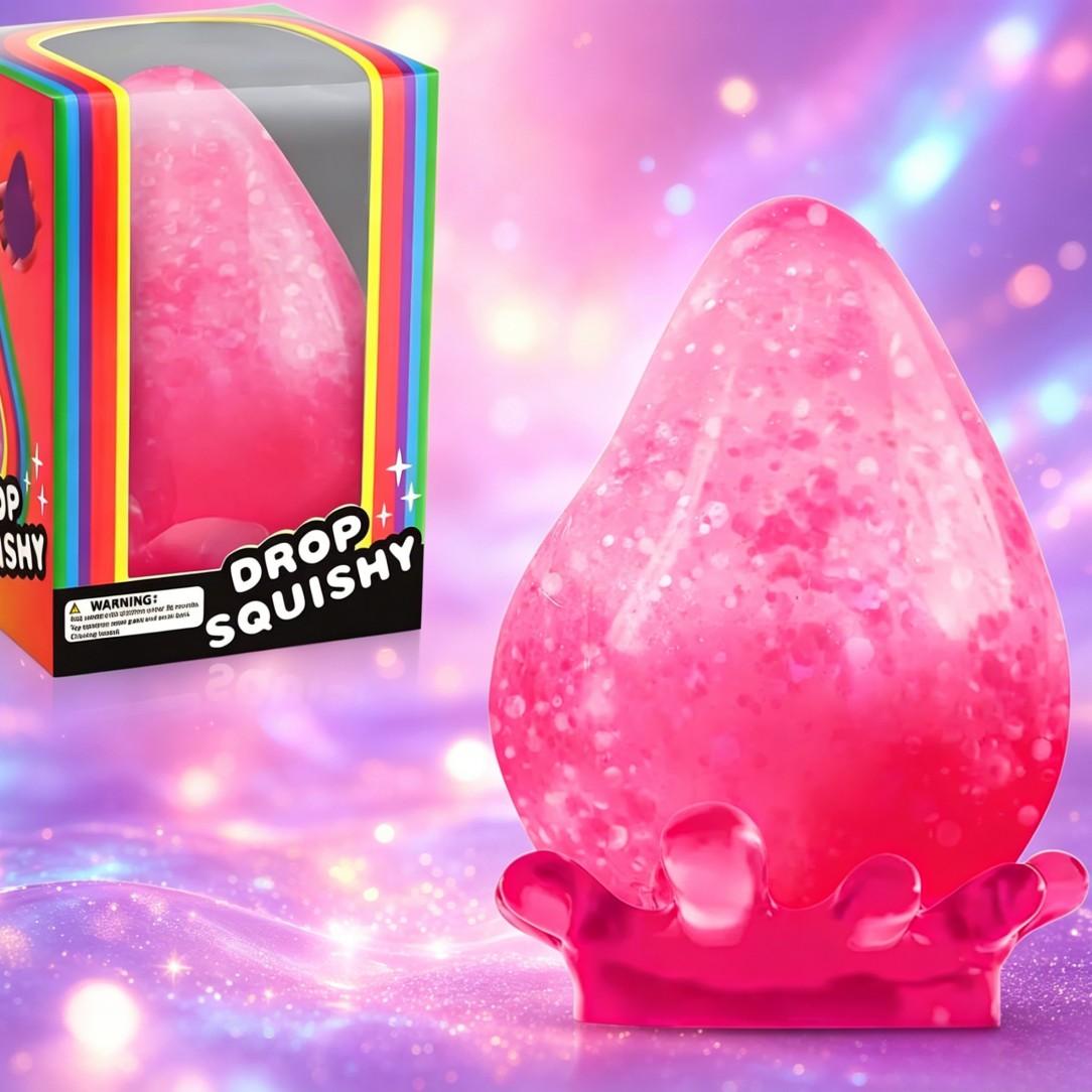 Creative Stress Relief Squishy Toy, Dream Drop Dumpling Design, Cute Water Droplet Shape, Unisex Model Mtl25061208720r, No Battery Required