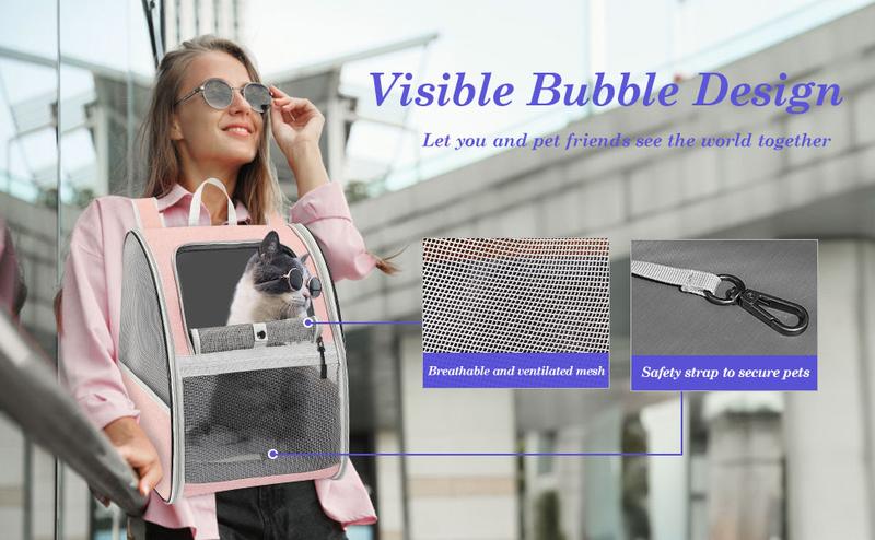 Pawaboo Cat Carrier Backpack, Pet Carrier Backpack for Kitties Small Dogs Puppies, Breathable Cat Bag Carrier, Small Dog Travel Backpack Carrier for Kitten Puppy Bunny (up to 22lbs) Pawaboo Cat Carrier Backpack, Pet Carrier Backpack for Kitties Small Dogs Puppies, Breathable Cat Bag Carrier, Small Dog Travel Backpack Carrier for Kitten Puppy Bunny (up to 22lbs)