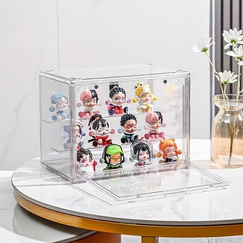 Action Figure Storage Box, Blind Box Doll Organizer, Acrylic Display Case, Transparent Toy Holder, Christmas Valentine New Year Decorations, Clear Storage Box, Acrylic Storage Boxes, Home Storage Supplies
