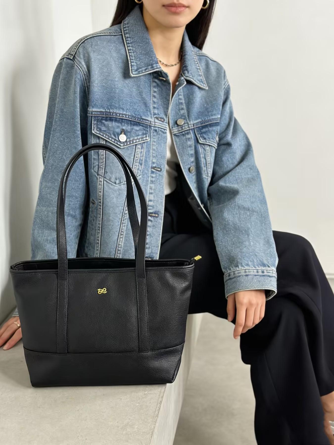 House of Littlebunny Corporate Daily Tote Bag, Sophisticated Leather Design, Organizational Compartments, Ideal for Career Women