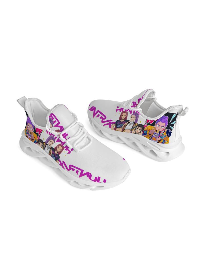 Kids K-Pop Hunterix Casual Shoes, Casual Jogging Shoes, Lightweight Comfortable Sports Sneakers, Trendy Trainers with Textile Upper and EVA Sole for All Seasons