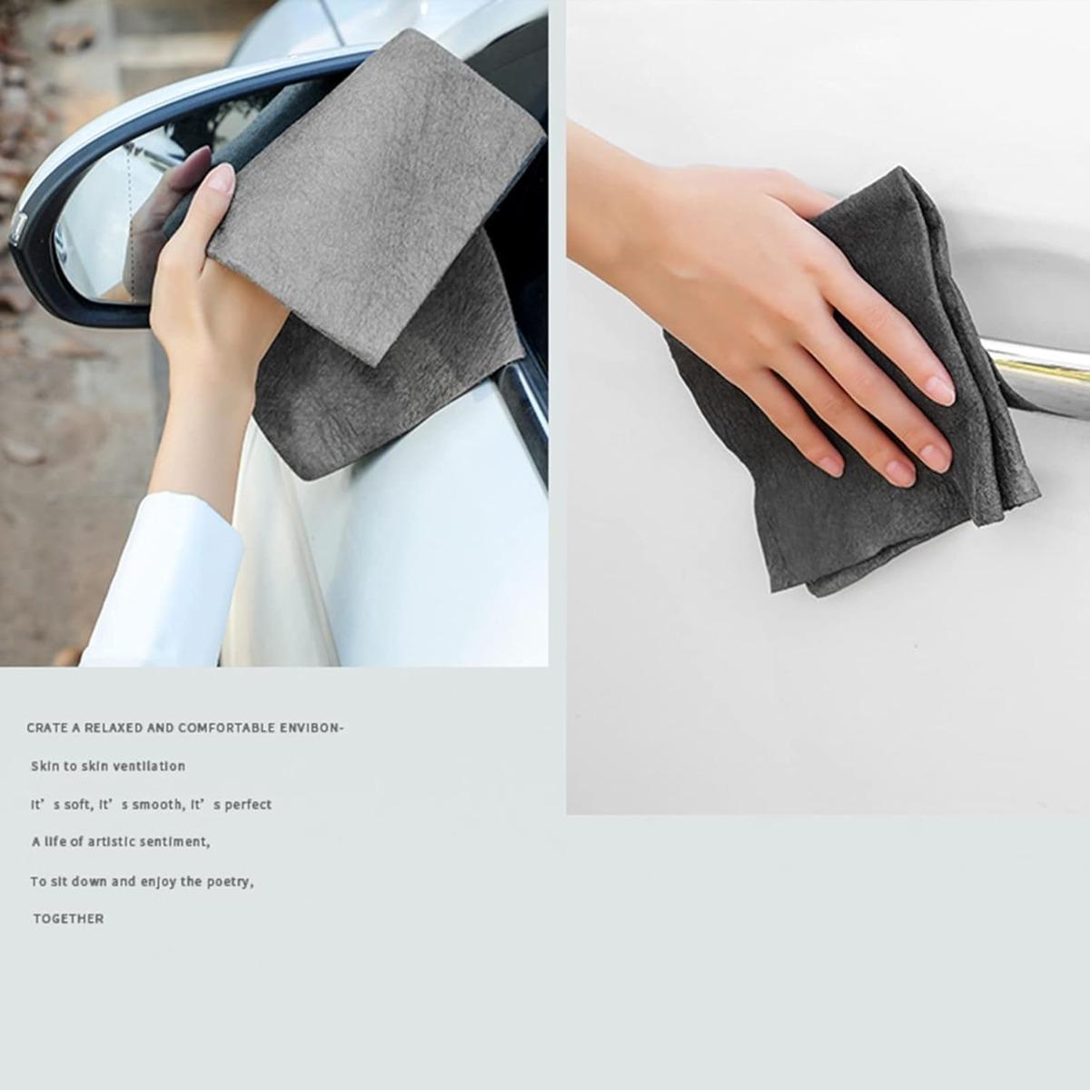 Thickened Magic Cleaning Cloth,Bsorbent Magic Cleaning Glass Cloth,Reuseable Streak Free Magic Fiber Microfiber Cleaning Cloth for Kitchen, Window, Glass, Cars
