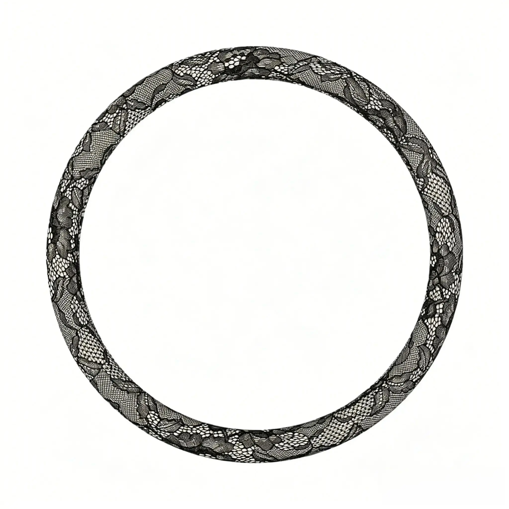 【No bow】Black-round shape