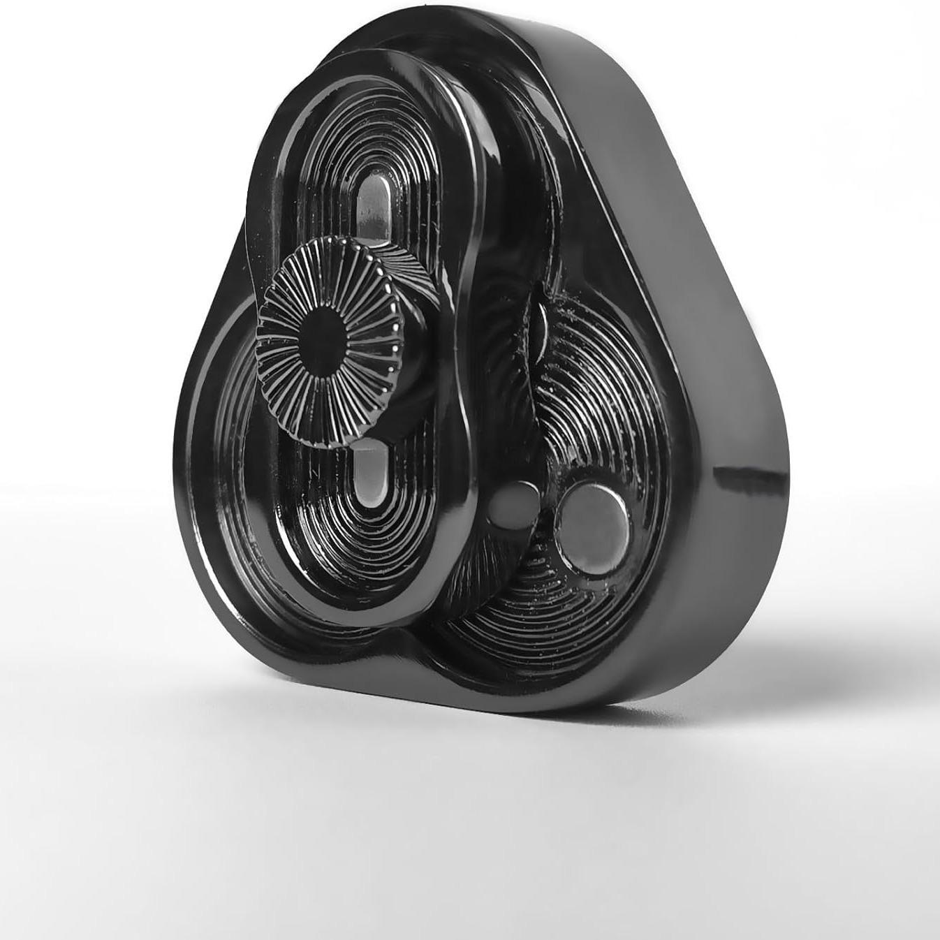 1pc Triangle Metal Stress Relief Adult Fidget Toy, Magnetic Metal Slider for Anxiety Relief, Edc Finger Toy for Pressure Management