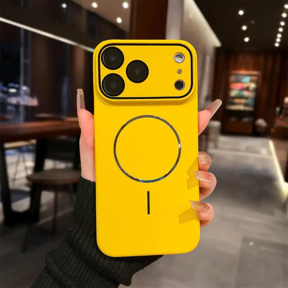 Magnetic Phone Case for iPhone 18 Pro Max 17 Pro Max - High-Quality Skin-Friendly, Anti-Drop Lens Protector, Shockproof PC Hard Shell Smartphone Accessory for Handheld Devices