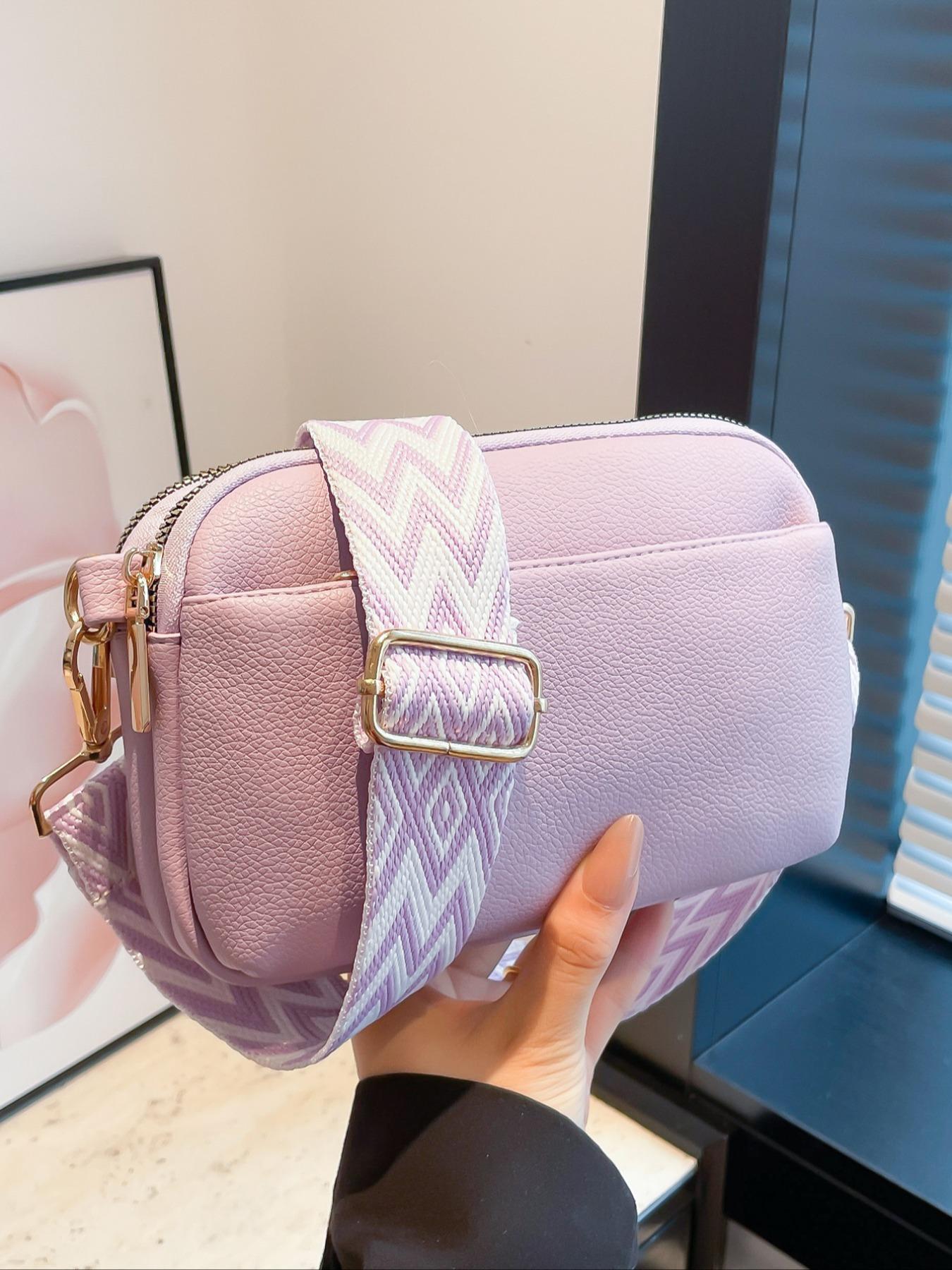 Outfits  Elegant Temperament Plain Color Square, Vintage Trendy Crossbody Bag with Adjustable Strap, Fashionable Crossbody Bag for Daily Use, Cross Body Bags