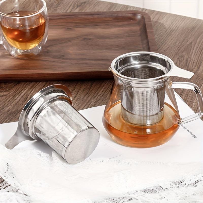 1pc Creative stainless steel tea strainer Bring a tea cup with a mesh separating tea maker Tea filter