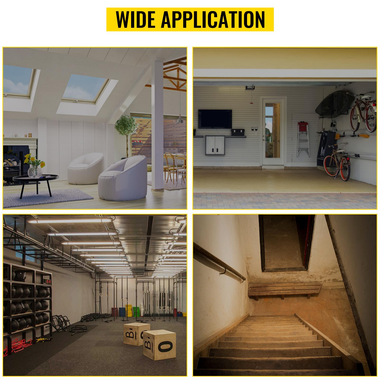 VEVOR Attic Steps Pull Down 12 Steps Attic Stairs Alloy Attic Access Ladder, White Pulldown Attic Stairs, Wall-mounted Folding Stairs for Attic, Retractable Attic Ladder with Armrests, 9.8 feet Height