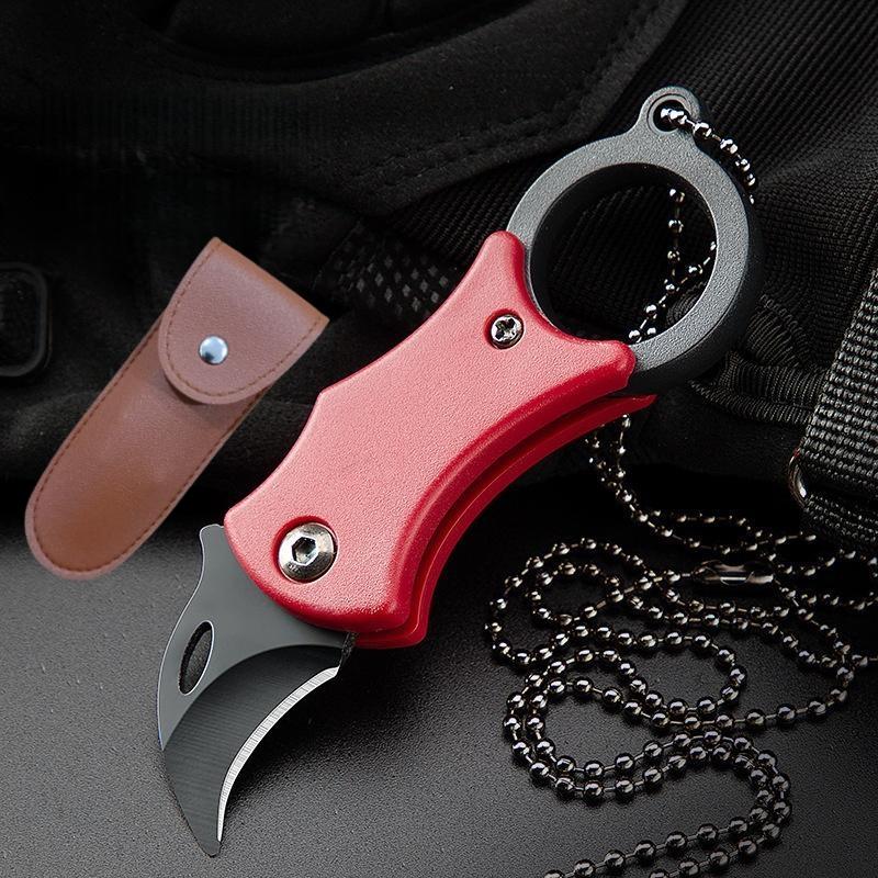 Mini Folding Pocket Knife, Portable Fox Paw Design Keychain Tool, Outdoor Utility Knife for Camping, Hiking, Emergency Use, Compact and Lightweight, Portable Multipurpose Knives