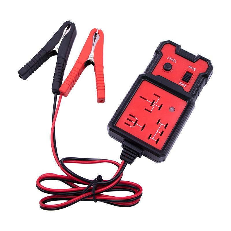 Professional 12V Car Relay Tester and Diagnostic Tool, Durable Abs Case, Fits 4-Pin and 5-Pin Relays, Quick Fault Detection, and Design