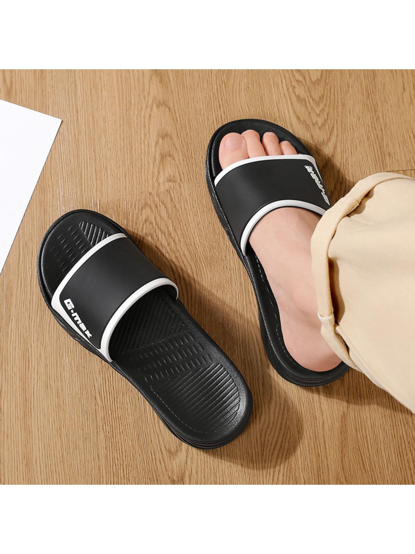 Men 's slippers, indoor and outdoor leisure slippers, outdoor leisure fashion beach slippers, color simple slippers