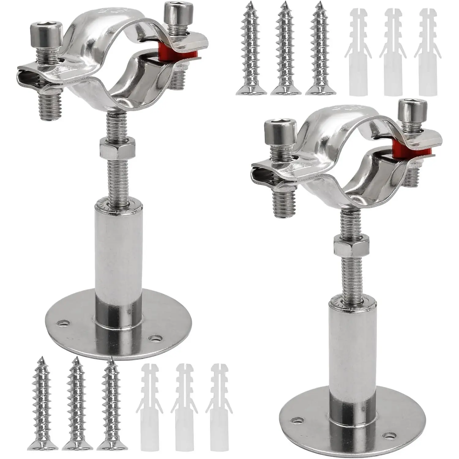 Adjustable Pipe Support Bracket 1-1/4 Inch Pipe Clamp