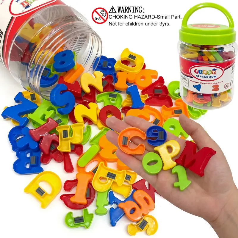 Letter & Number Toy for Boys & Girls, 78pcs Colorful Alphabet Magnets for Toddlers, Fridge Magnets, Educational Learning Toy for Preschool Kids, Learning Tool, Learning Materials, Visual Learning Tools, Preschool Learning Supplies