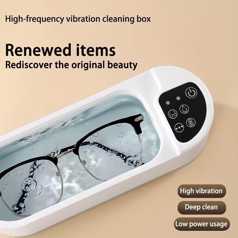 All-Round Cleaning Multi-Functional Portable USB Powered High-Frequency Vibration Cleaner, Ideal for Jewelry Glasses Watches Home Use
