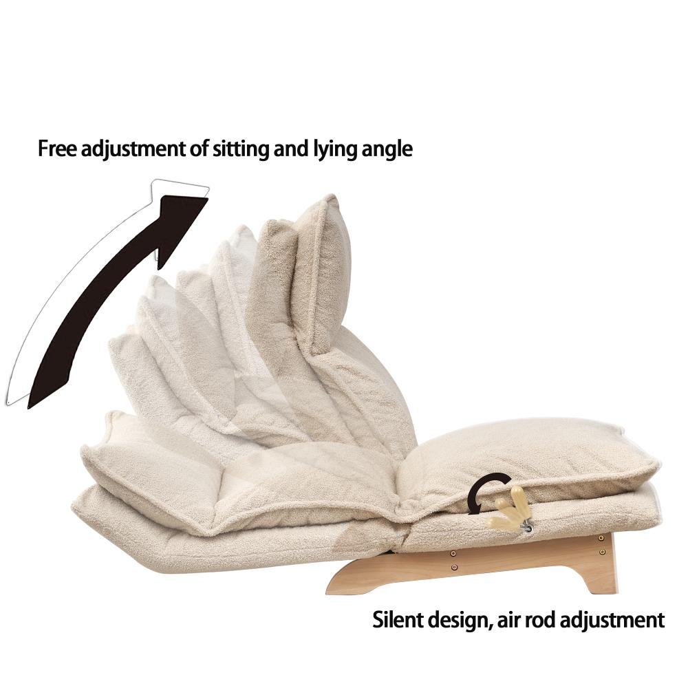 Lazy Sofa Balcony Leisure Chair Bedroom Sofa Chair Foldable Reclining Chair Leisure Single Sofa Functional Chair