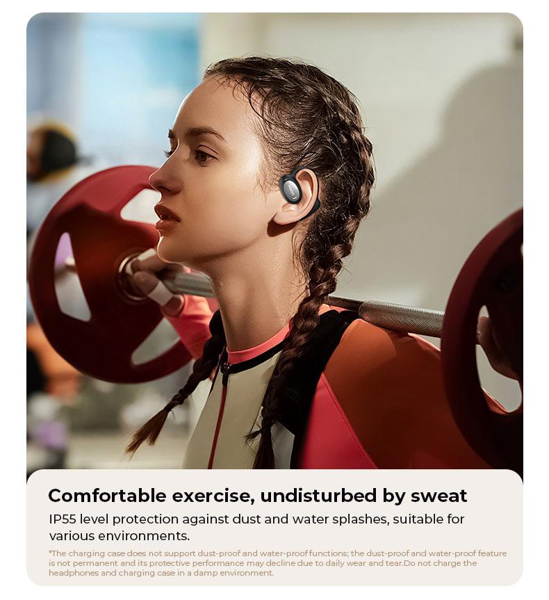 MINISO 181  OWS open Bluetooth 6.0 sports earphones HIFI sound quality sports earphones IPX5 waterproof with microphone