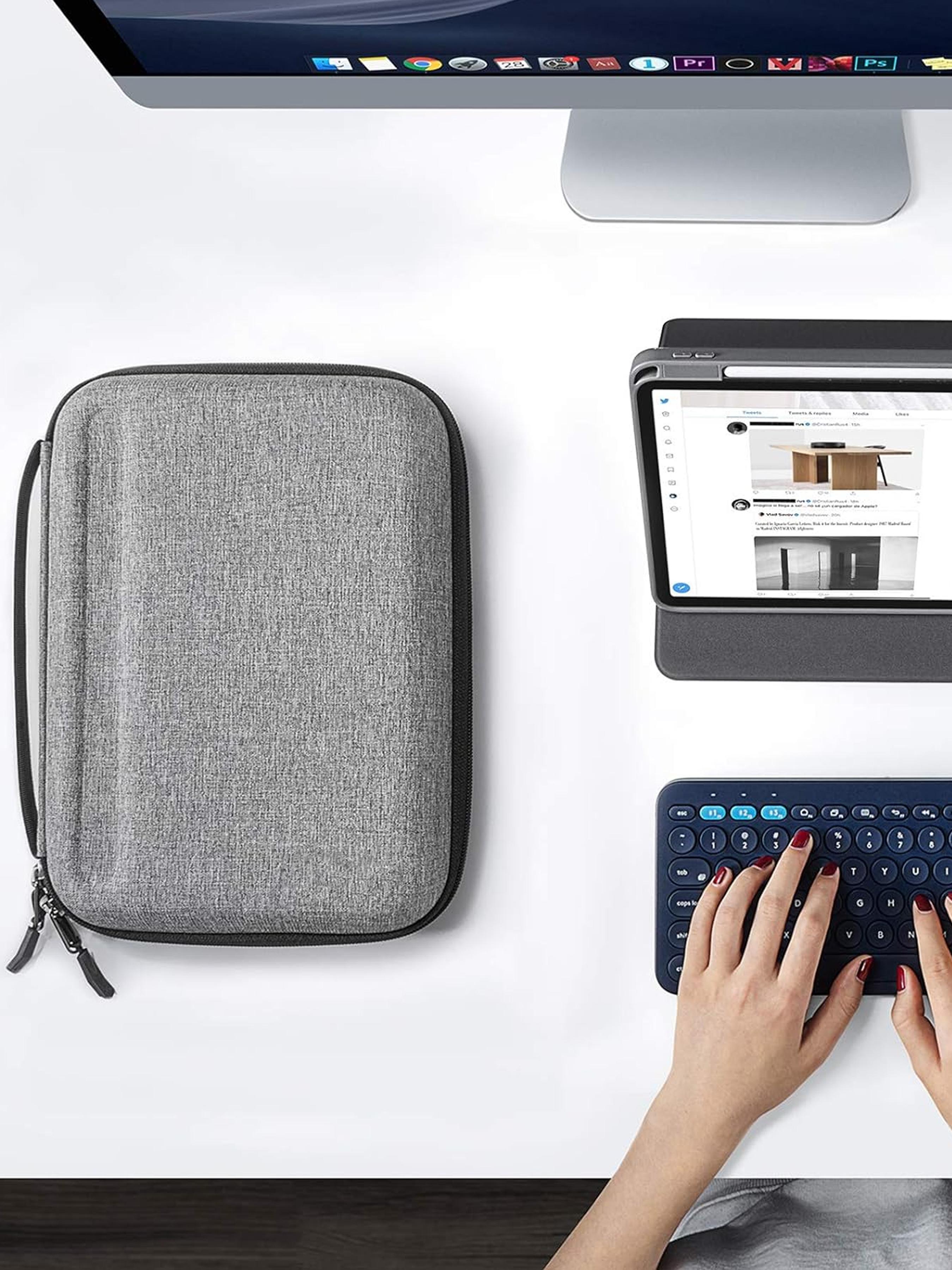 Portfolio Case for 2026 11/13 Inch iPad Air M4, M3&M2, iPad Pro M5/M4, 12.9'' iPad Pro M2/M1, Protective Sleeve with Accessories Pocket, Carrying Storage Bag for Pencil Pro/Adapter/Magic Keyboard