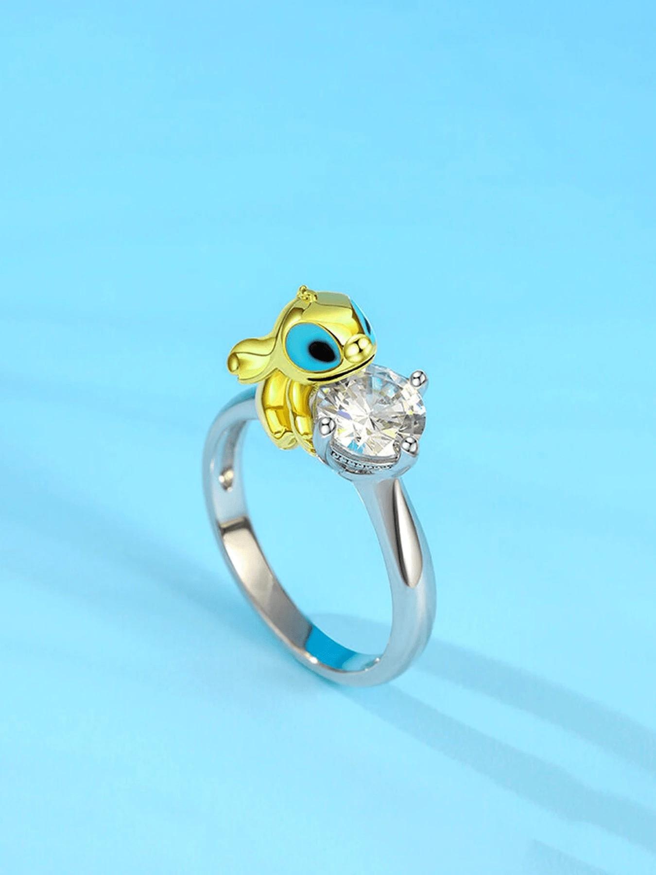 Elegant Silver Color Zircon Ring Set, Fashion Anniversary Engagement Wedding Jewelry Gift Box Included, Perfect Present for Her