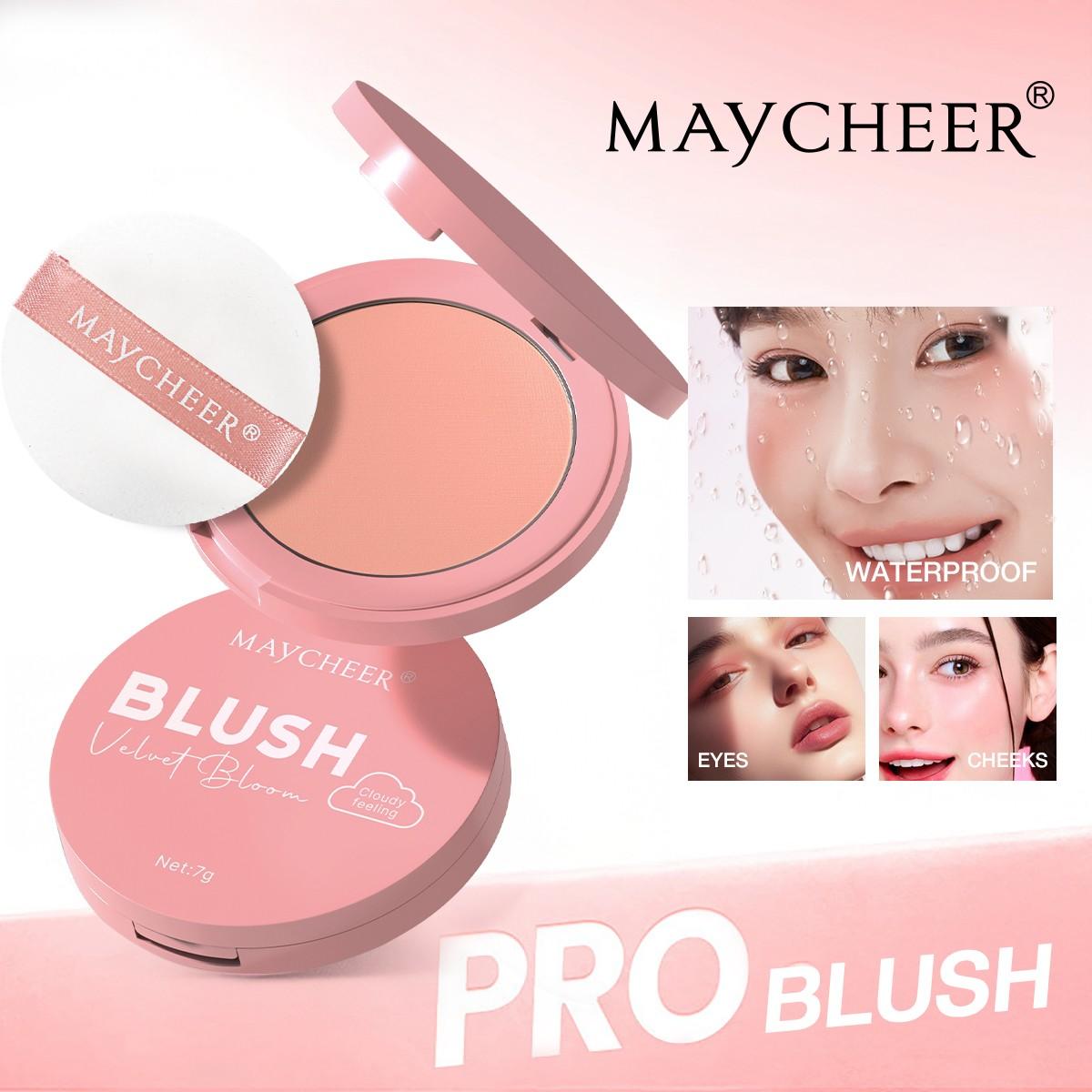 Matte Highlighter Blush Powder, Natural Makeup Effect, Long-Lasting, Fade-Resistant, Brightens Skin Tone, Perfect for Everyday Use