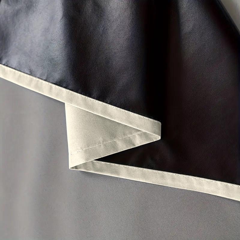 1 piece, solid color polyester material film lining, modern romantic style, 100% blackout curtains, darkening the interior, top pole hanging method, suitable for bedrooms, dining rooms, living rooms, kitchens