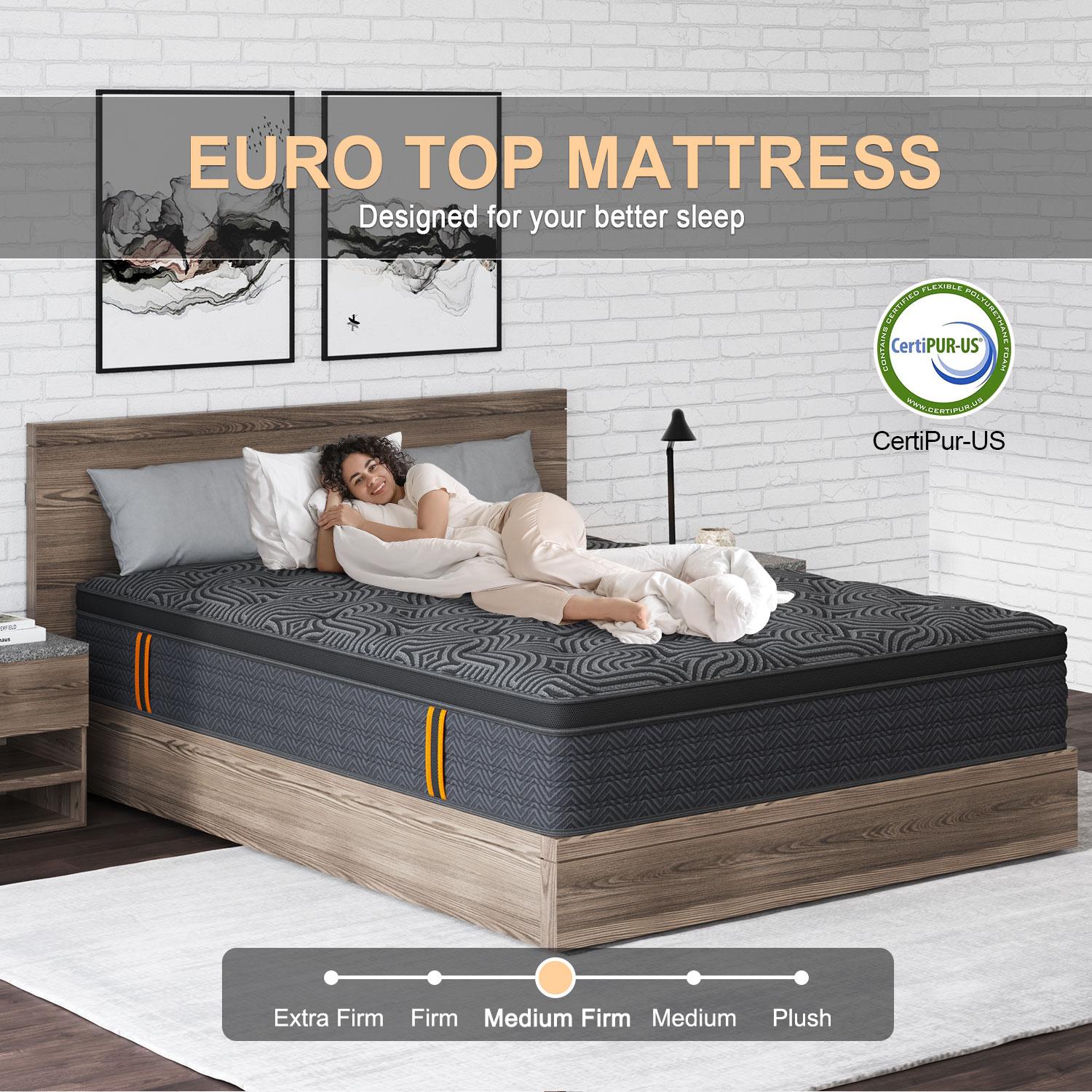 9 Inch Gel Memory Foam Mattress Twin Full Queen King Bed Hybrid Spring Mattress  In A Box ，Medium Firm for Motion Isolation, Edge Support Ergonomic pocket spring