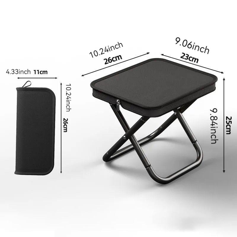 Portable Folding Bench, Ultra Compact and Lightweight, Ideal for Outdoor Travel, Camping, Fishing, and Concerts, Easy to Carry and Use