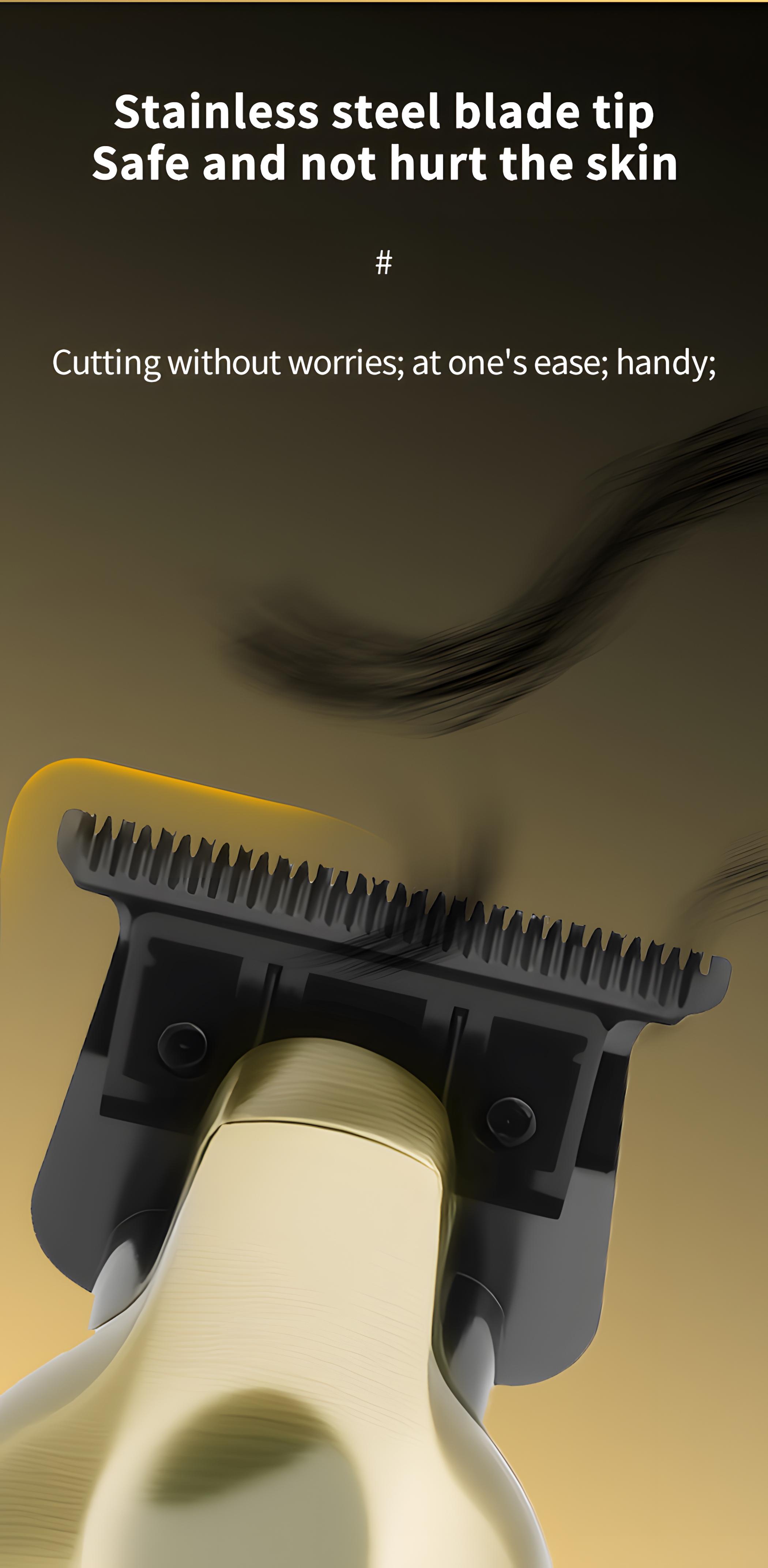 New Km-2293 LCD Display Upgrade Electric Hair Clipper, Multiple Colors, USB Oil Head Carving Trimmer, Professional Hair Cutting Machine