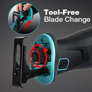 #JumpstartSale DURATECH Cordless Reciprocating Saw with 20V 4.0Ah Li-Ion Battery, 3000SPM, 7/8" Stroke Length, Variable Speed