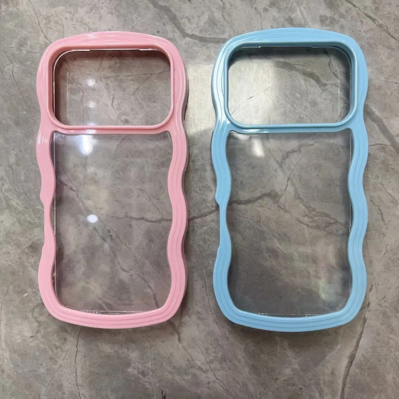 Applicable to Apple 17 mobile phone case iphone16promax new 15pro women's high-end niche 14 silicone soft cover all-inclusive anti-drop 13 Internet celebrity explosion 13 transparent wavy edge 12