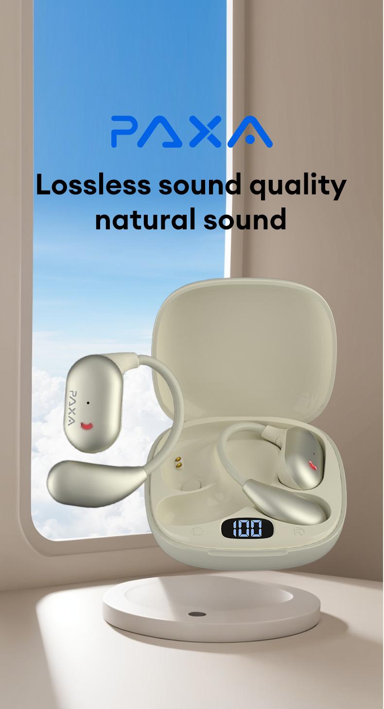 KC10 Bluetooth Earphones,OWS Wireless Bluetooth 6.0 Earbuds High-Fidelity Robust Bass Sound Headphones Ultra-Comfort Ergonomic Ear-Hanging Electronic Headsets