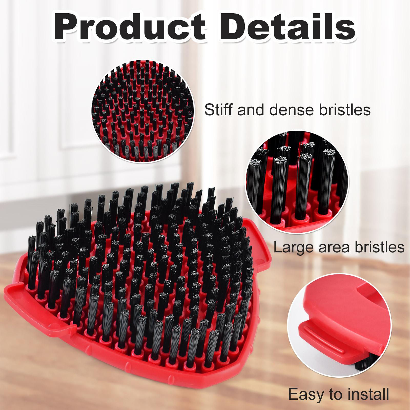 1/2Pcs Upgrade Mop Replacement Brushes, Compatible with Vileda O-Cedar Easywring 1Tank System, Dense Bristle Brush Design,Deep Cleaning Kitchen Bathroom Accessories Christmas Halloween