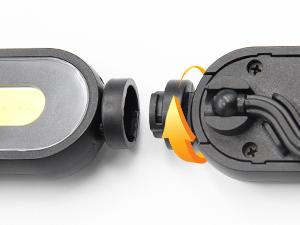 SYLSTAR Work Light for Mechanic, 2400LM Bright LED Work Light, 4400mAh Rechargeable Underhood Work Light Bar with Hooks, Magnetic Mechanic Light for Car Repairing/Inspection/Garage/Workshop/Emergency