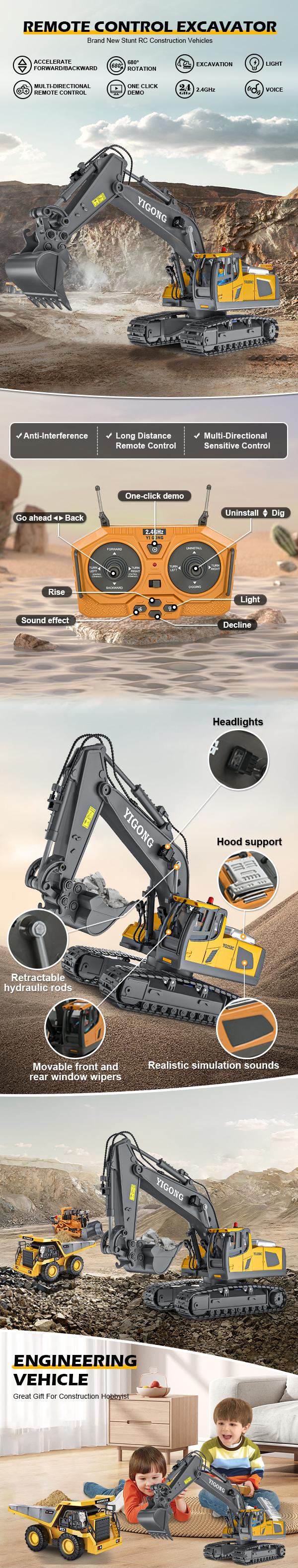 【Akeleo】Remote Control Car 1:20 Scale Children's Toy Remote Control Car（Special note: This product is not an all-metal item）,Halloween&Christmas gifts