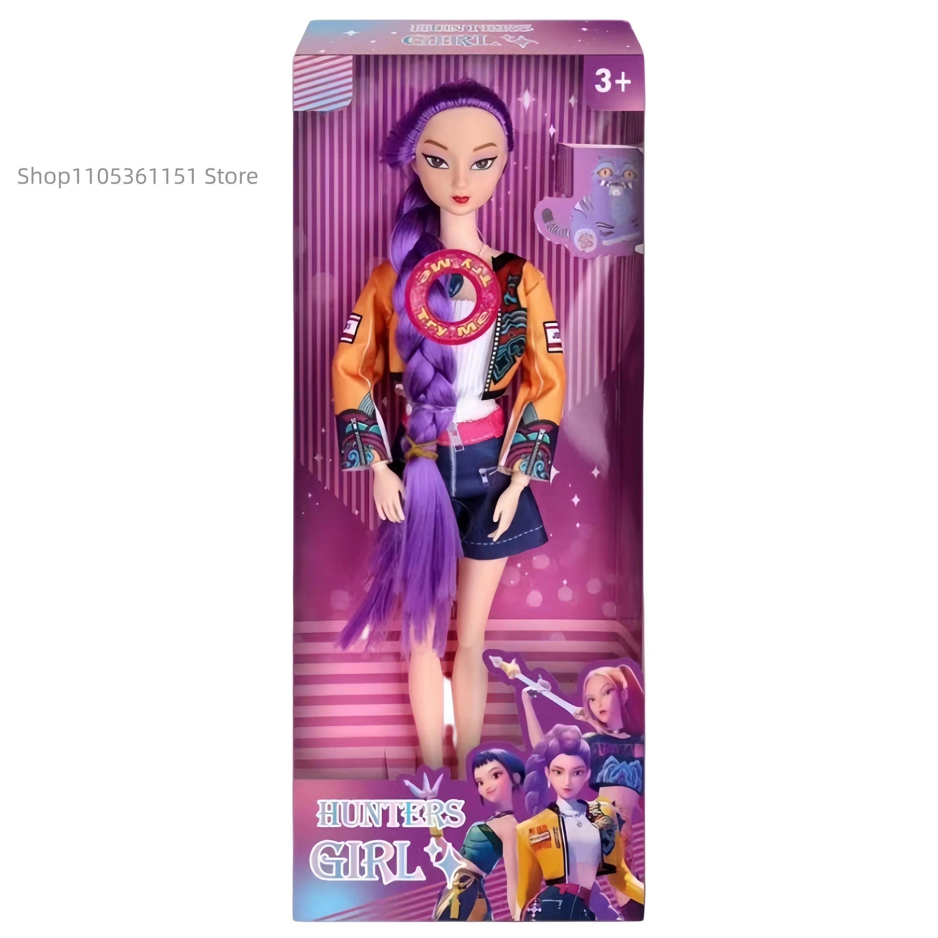 Hot High Quality Music style Anime Kpop Demon Hunters Doll Vinyl Toy Rumi Mira Zoey Demon Hunt Holiday gifts for Childrens