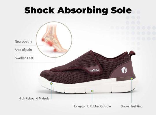 Comfortable FitVille Women's EasyTop Wings V2 - No Heel Round Toe Casual Sneaker red bottom air forces Girl Runner Walking Shoes Velcro Shoes Running Training SpringStatements