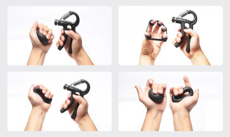 Funny Hand Grip Strengthener Workout Kit (5 Pack) Forearm Grip Adjustable Resistance Hand Gripper, Finger Exerciser, Finger Stretcher, Grip Ring & Stress Relief Grip Ball for Athletes Funny Hand Grip Strengthener Workout Kit (5 Pack) Forearm Grip Adjustable Resistance Hand Gripper, Finger Exerciser, Finger Stretcher, Grip Ring & Stress Relief Grip Ball for Athletes