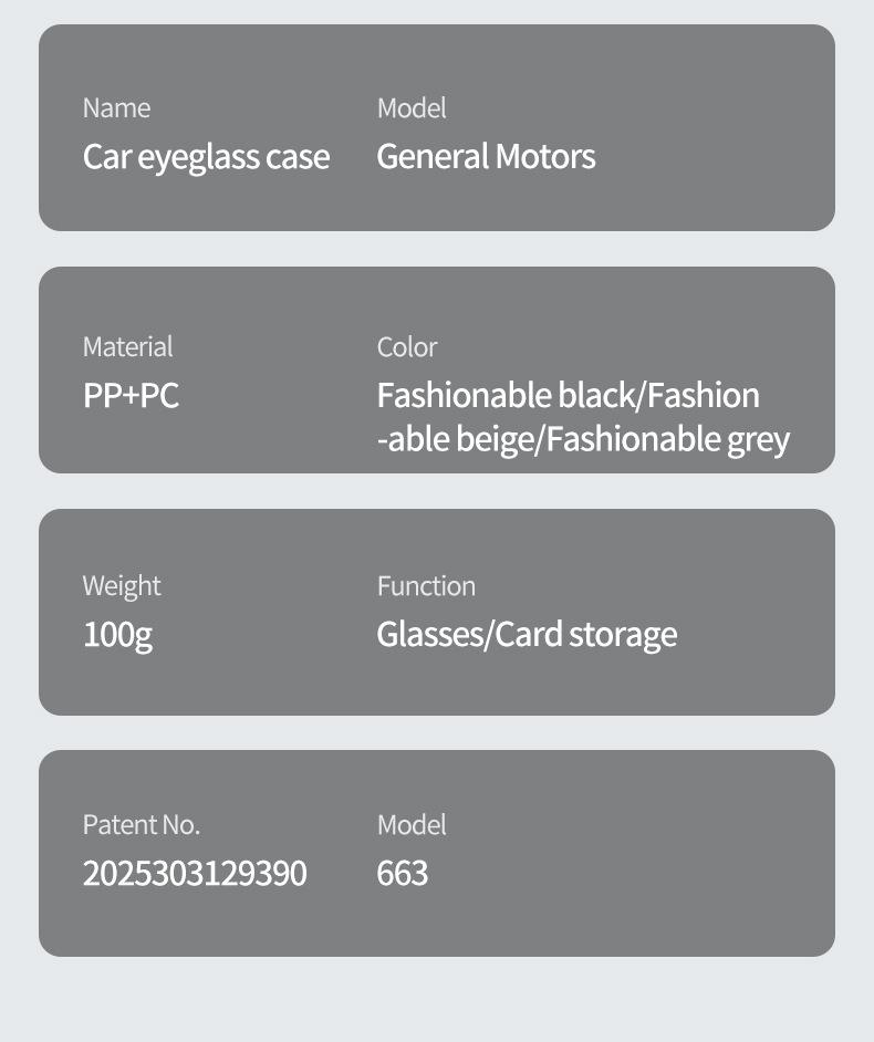 Portable Sunglass Clip, Durable Abs Material, Universal Car Sunglass Holder, //, Vehicle Eyewear Organizer