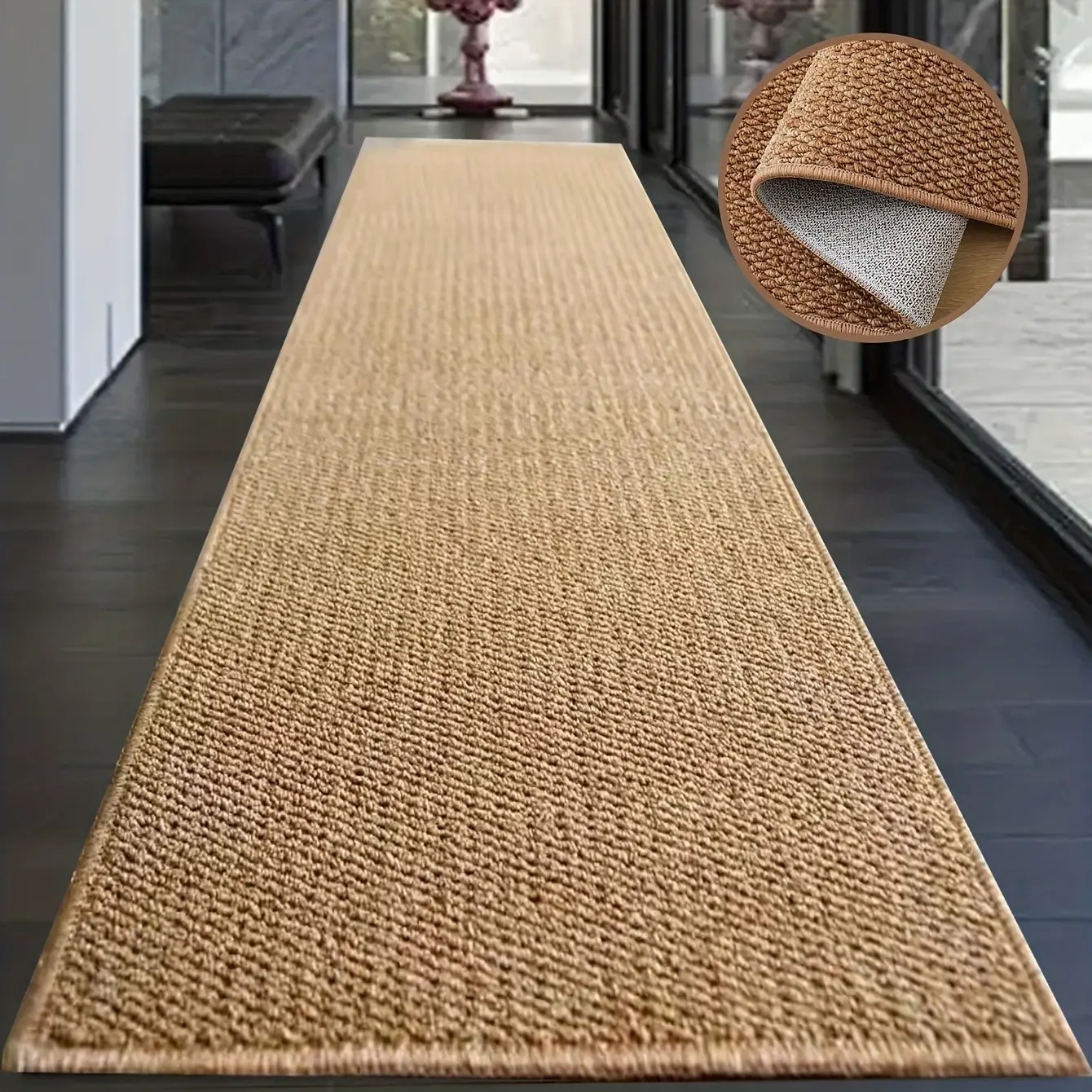 Long Pineapple Pattern Kitchen Runner Rug, Washable, Durable, Thick, Suitable for Hallway, Laundry Room, Bathroom Entrance, Washable Runner Rugs