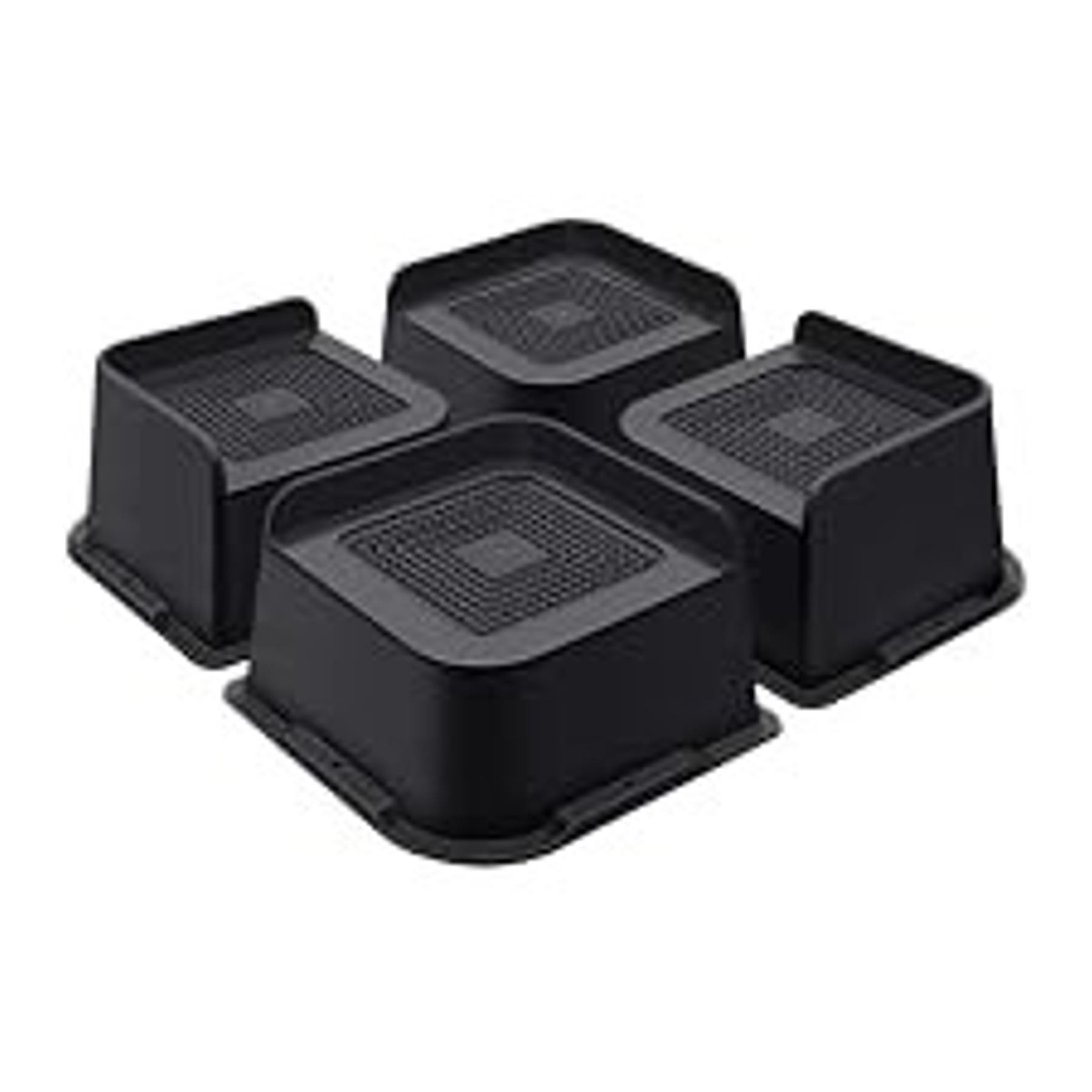 Bed Risers and Furniture Risers, Heavy Duty Adjustable Lifting Blocks for Couches, Desks, and Chairs, Elevates 1.5 or 3 Inches, Holds up to 4000 lbs (Black) Bed Risers and Furniture Risers, Heavy Duty Adjustable Lifting Blocks for Couches, Desks, and Chairs, Elevates 1.5 or 3 Inches, Holds up to 4000 lbs (Black)
