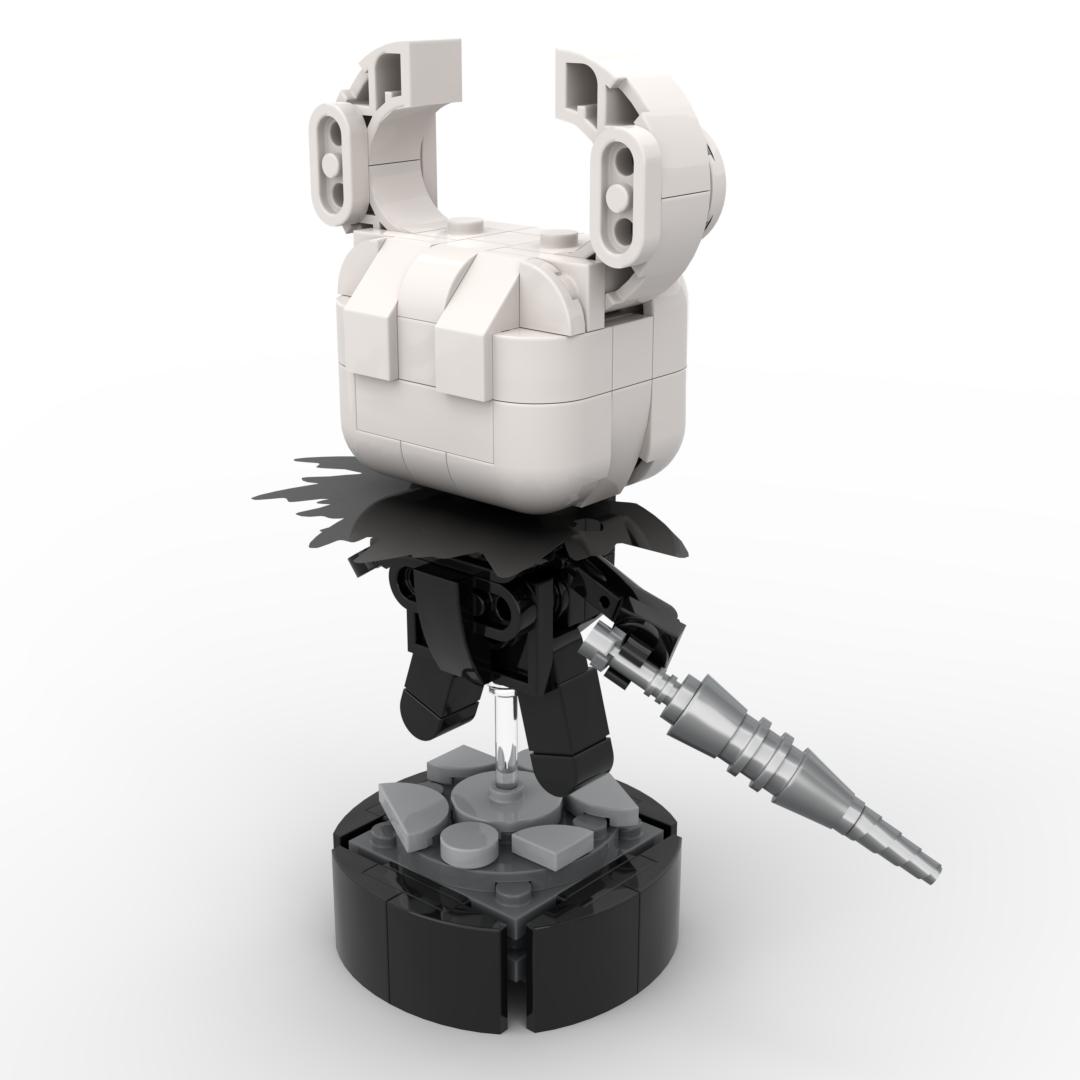 140PCS Cloaked Knight Building Blocks Set, DIY Building Brick Toy, ABS Plastic Warrior Character Model with Scenic Display Base, Exquisite Collectible Display Figure, Includes Printed and Digital Instructions, Birthday Gift for Kids and Adults