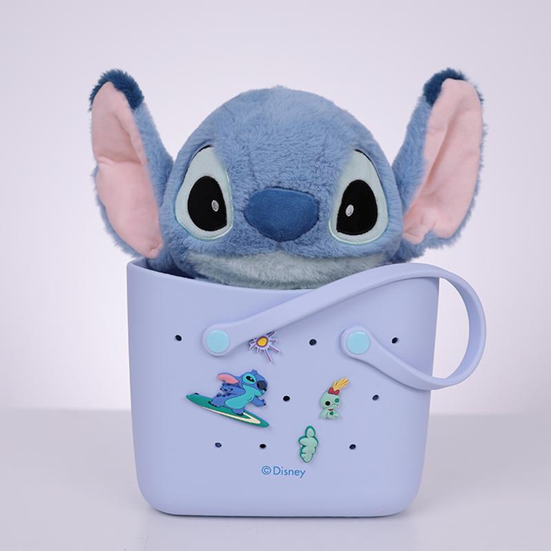 MINISO x Disney Lilo & Stitch Gift Set - Sitting Stitch Plush Doll 10"+Disney Large Size Tote bag For Disney Fans Surprise Presents Valentine's Day