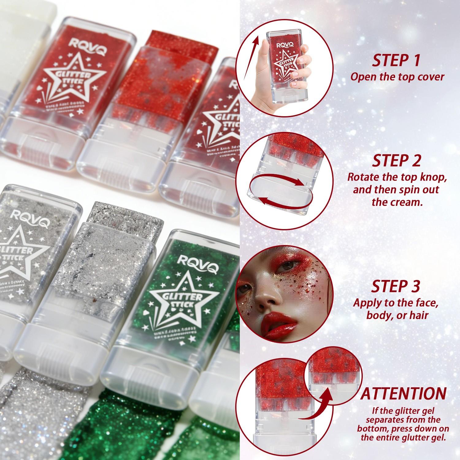 Shimmer Stick 6 Colors, Waterproof Sweatproof, Natural Highlighter, Multifunctional Makeup, Fine Texture, All Skin Types, Party Essential