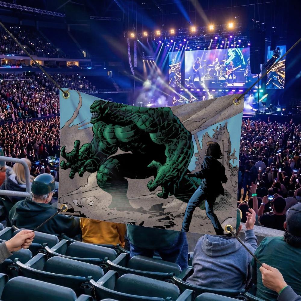 A-Abomination MOVIE Flags Multi Size Atmosphere Flag, Cheerleading Hand Pulled Banner, Portable Outdoor Event Flag & Wall Decor for Sports, Parties, Home and Room Decoration