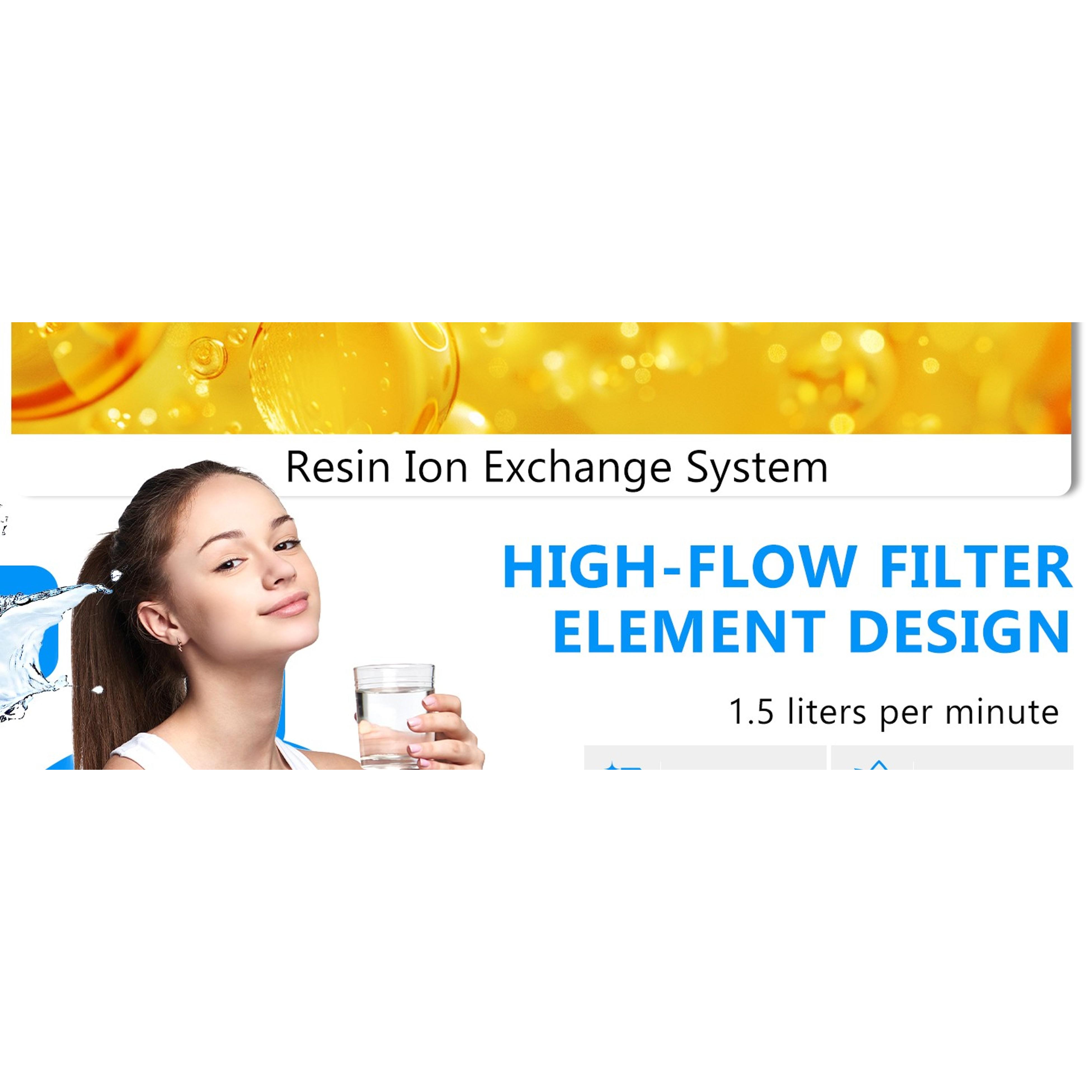 Blue Faucet Water Filter Replacement for Pur and PUR PLUS Mounted Water Filter System RF-9999 RF-3375 FM-2500V FM-3700 FM-3400B etc Ensure Clean Tap Water 6 Pack