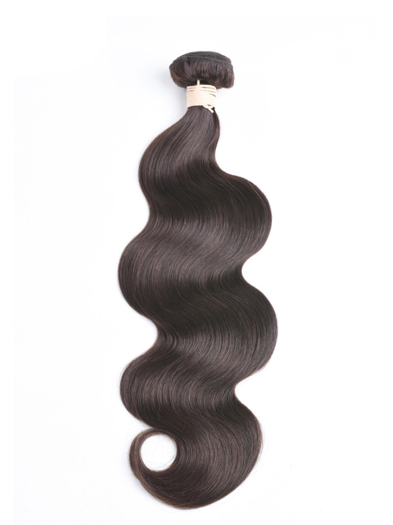 1PC 2#-BW 2# Dark Brown Body Wave Human Hair Bundle, Brazilian Hair Weave